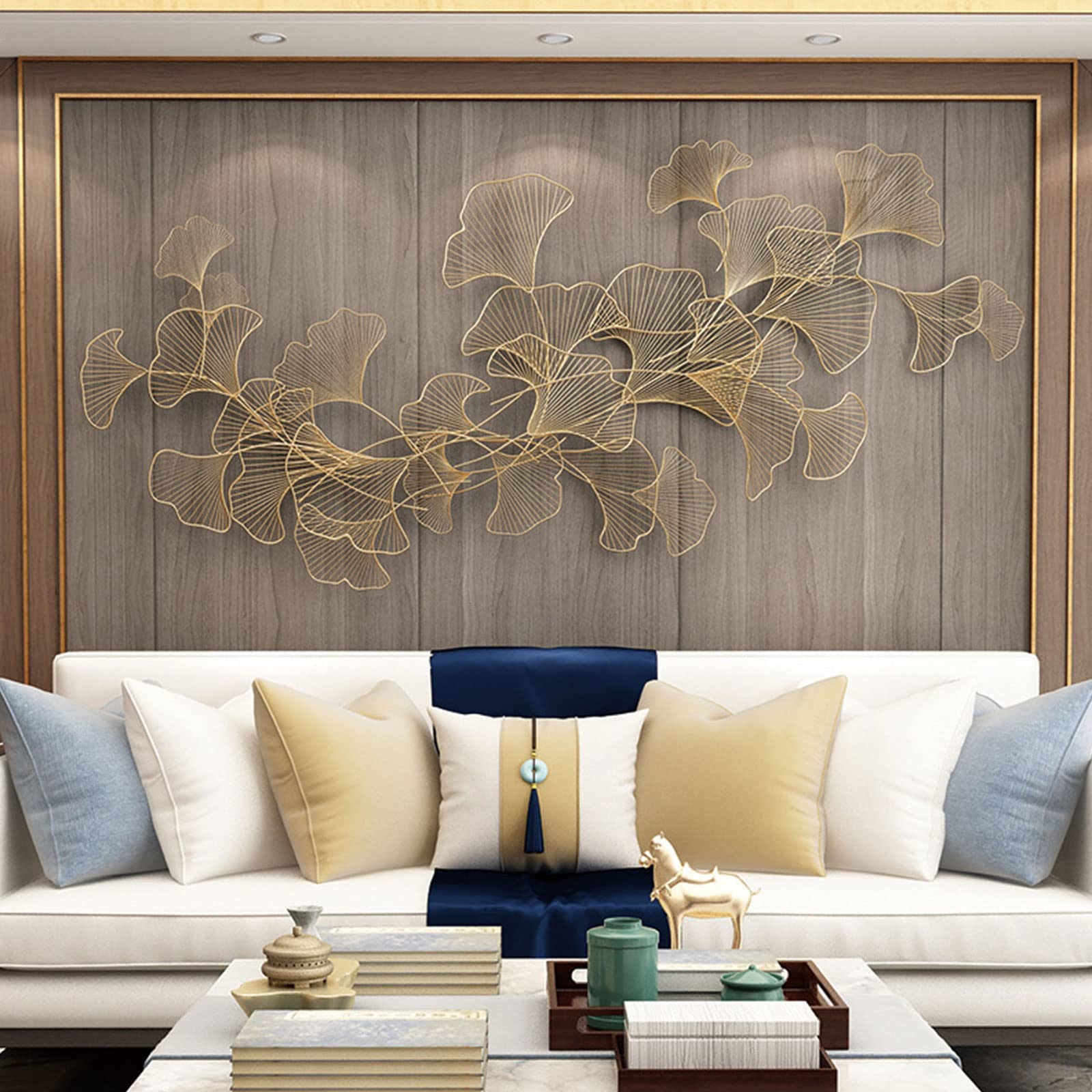 Moderne Wandbild Ginkgo Blätter
