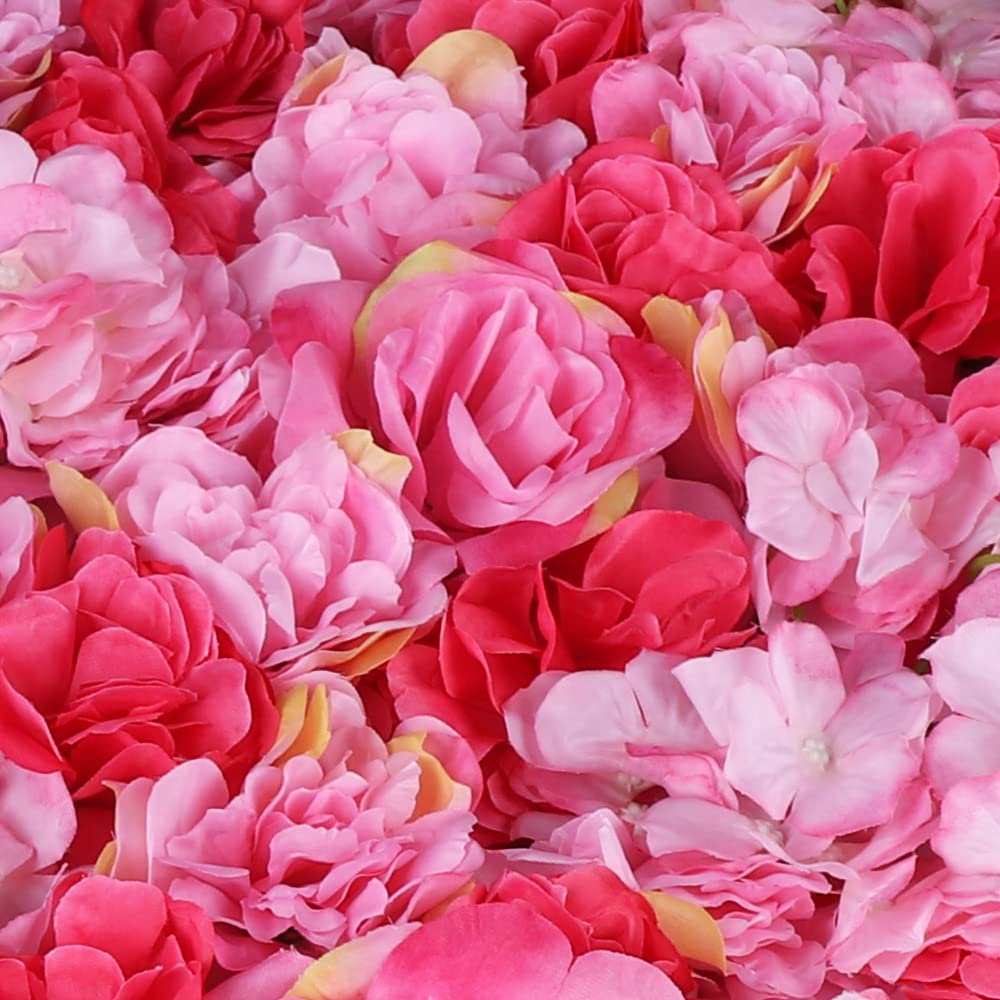 12 Stück künstliche Blumen Wand Rosen Wand