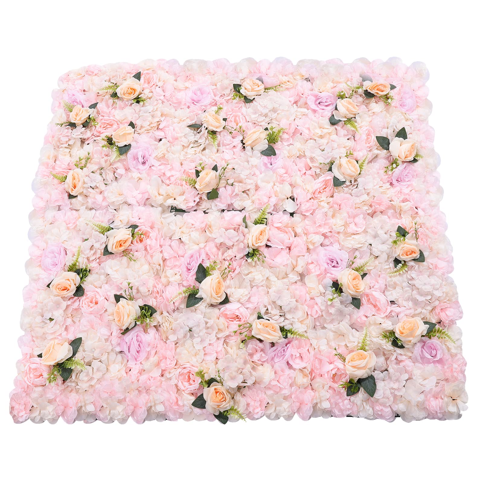 6 Stück Rosenwand Deko Blumenwand Kunstblumen 60x40cm