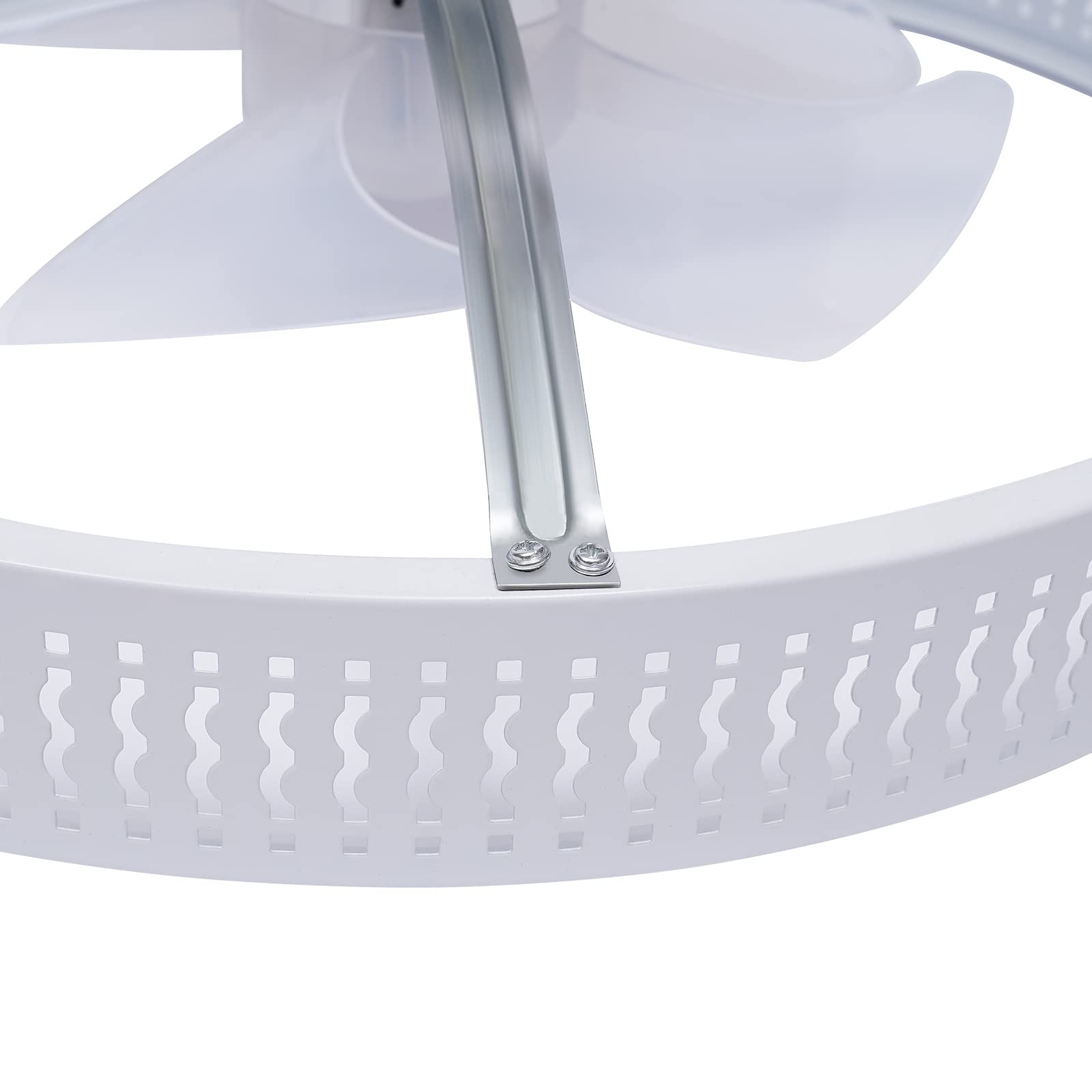 CNCEST Modern Acryl Ventilator Deckenleuchte Led Deckenventilator Lampe
